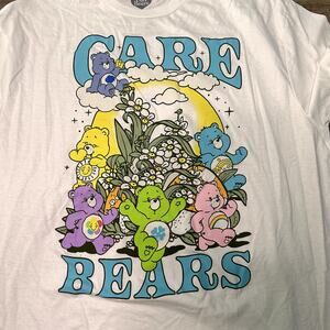 Care Bears White Shirt Size XL Floral Graphic Tee